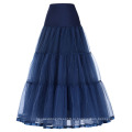 Грейс Карин Женская Ретро темно-синий Кринолин юбки underskirt для старинные платья CL010421-6